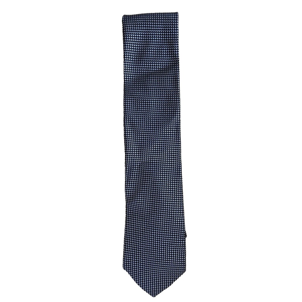 Michael Kors Neck Tie, Blue, Light Blue, Geometric Pattern, 100% Silk